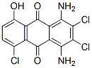 1,4-디아미노-2,3,5-트리클로로-8-히드록시안트라퀴논 구조식 이미지