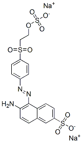 6-아미노-5-[[4-[[2-(술폭시)에틸]술포닐]페닐]아조]나프탈렌-2-술폰산,나트륨염 구조식 이미지