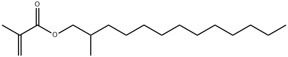 2-methyltridecyl methacrylate Structure