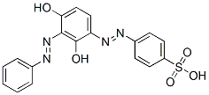 4-[[2,4-dihydroxy-3-(phenylazo)phenyl]azo]benzenesulphonic acid Structure