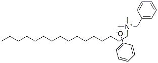 benzyl(hexadecyl)dimethylammonium phenoxide Structure