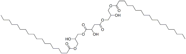 비스[2-하이드록시-3-[(1-옥소옥타데실)옥시]프로필]말레이트 구조식 이미지