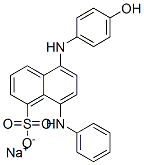 sodium 5-[(4-hydroxyphenyl)amino]-8-(phenylamino)naphthalenesulphonate 구조식 이미지