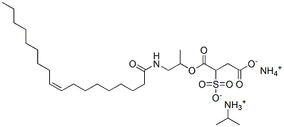 ammonium isopropylammonium 1-[1-methyl-2-(oleoylamino)ethyl] sulphonatosuccinate Structure