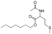 heptyl N-acetyl-DL-methionate Structure