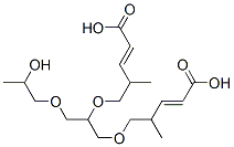 [1-[(2-hydroxypropoxy)methyl]-1,2-ethanediyl]bis[oxy(1-methyl-2,1-ethanediyl)] diacrylate Structure