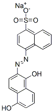 나트륨4-[(1,5-디히드록시-2-나프틸)아조]나프탈렌-1-술포네이트 구조식 이미지