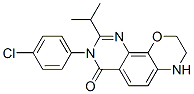 3H-Pyrimido[5,4-h][1,4]benzoxazin-4(7H)-one,  3-(4-chlorophenyl)-8,9-dihydro-2-(1-methylethyl)- Structure