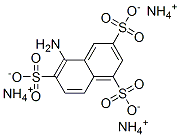 triammonium 5-aminonaphthalene-1,3,6-trisulphonate Structure