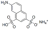 ammonium hydrogen 7-aminonaphthalene-1,3-disulphonate  Structure