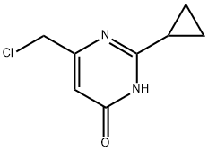 4(1H)-Pyrimidinone,6-(chloromethyl)-2-cyclopropyl-(9CI) 구조식 이미지