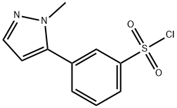 3-(1-Methyl-1H-pyrazol-5-yl)benzenesulphonyl chloride Structure