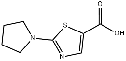 2-PYRROLIDIN-1-YL-1,3-THIAZOLE-5-카르복실산 구조식 이미지