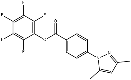 Pentafluorophenyl 4-(3,5-dimethyl-1H-pyrazol-1-yl)benzoate Structure