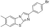2-(4-브로모페닐)-6,7-디메틸이미다조[2,1-B]벤조티아졸 구조식 이미지