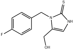 [1-(4-Fluorobenzyl)-2-mercapto-1H-imidazol-5-yl]methanol Structure