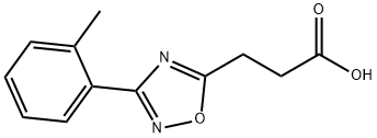 3-[3-(2-METHYLPHENYL)-1,2,4-OXADIAZOL-5-YL]PROPANOIC ACID Structure