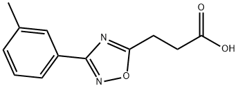 3-[3-(3-methylphenyl)-1,2,4-oxadiazol-5-yl]propanoic acid Structure