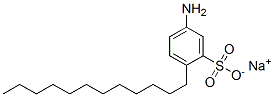 sodium 5-amino-2-dodecylbenzenesulphonate Structure