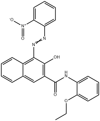 N-(2-ethoxyphenyl)-3-hydroxy-4-[(2-nitrophenyl)azo]naphthalene-2-carboxamide Structure
