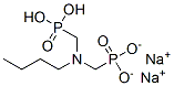 이나트륨이수소[(부틸이미노)비스(메틸렌)]비스포스포네이트 구조식 이미지