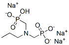수소삼나트륨[(프로필이미노)비스(메틸렌)]디포스포네이트 구조식 이미지