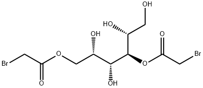 D-glucitol 1,4-bis(bromoacetate) Structure