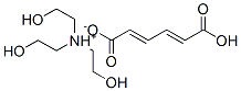 tris(2-hydroxyethyl)ammonium hydrogen (E,E)-hexa-2,4-dienedioate  Structure