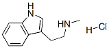 N-메틸-1H-인돌-3-에틸아민모노염산염 구조식 이미지