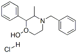 3-methyl-2-phenyl-4-(phenylmethyl)morpholin-1-ol hydrochloride Structure