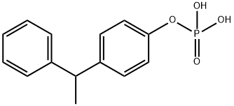bis[p-(1-phenylethyl)phenyl] hydrogen phosphate Structure