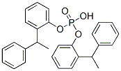 bis[o-(1-phenylethyl)phenyl] hydrogen phosphate Structure