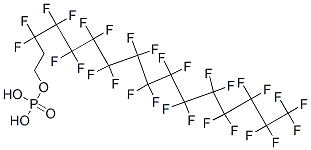 3,3,4,4,5,5,6,6,7,7,8,8,9,9,10,10,11,11,12,12,13,13,14,14,15,15,16,16,16-nonacosafluorohexadecyl dihydrogen phosphate Structure