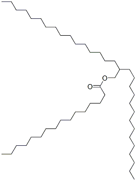 2-tetradecyloctadecyl palmitate Structure