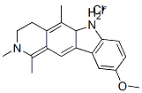 4,6-dihydro-9-methoxy-1,2,5-trimethyl-3H-pyrido[4,3-b]carbazolium chloride 구조식 이미지