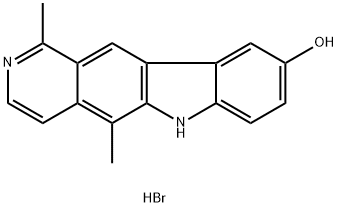 1,5-dimethyl-6H-pyrido[4,3-b]carbazol-9-ol hydrobromide Structure