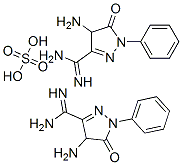 bis(4-amino-4,5-dihydro-5-oxo-1-phenyl-1H-pyrazole-3-carboxamidine) sulphate 구조식 이미지