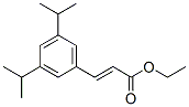 ethyl 3-[3,5-bis(1-methylethyl)phenyl]acrylate Structure