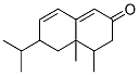 4,4a,5,6-tetrahydro-6-isopropyl-4,4a-dimethylnaphthalene-2(3H)-one Structure