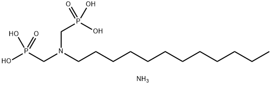 triammonium hydrogen [(dodecylimino)bis(methylene)]bisphosphonate Structure