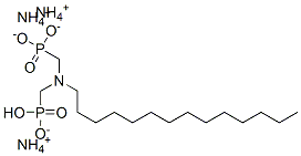 triammonium hydrogen [(tetradecylimino)bis(methylene)]diphosphonate Structure