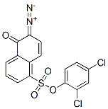2,4-dichlorophenyl 6-diazo-5,6-dihydro-5-oxonaphthalene-1-sulphonate 구조식 이미지