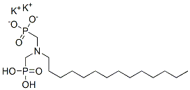 dipotassium dihydrogen [(tetradecylimino)bis(methylene)]diphosphonate Structure