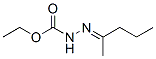 Hydrazinecarboxylic  acid,  2-(1-methylbutylidene)-,  ethyl  ester Structure