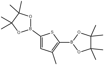 2,2'-(3-Methylthiophene-2,5-diyl)bis(4,4,5,5-tetramethyl-1,3,2-dioxaborolane) Structure