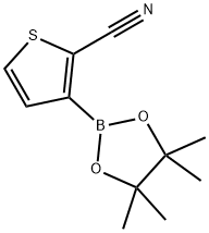 3-(4,4,5,5-Tetramethyl-1,3,2-dioxaborolan-2-yl)thiophene-2-carbonitrile Structure