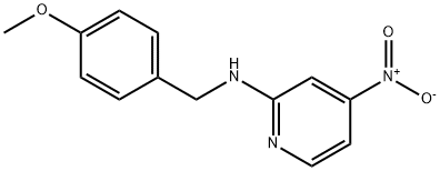 N-(4-메톡시벤질)-4-니트로피리딘-2-아민 구조식 이미지