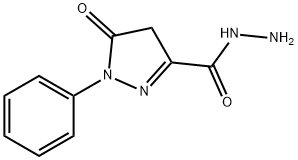 4,5-dihydro-5-oxo-1-phenyl-1H-pyrazole-3-carbohydrazide 구조식 이미지