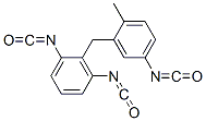 2-[(5-isocyanato-2-methylphenyl)methyl]-m-phenylene diisocyanate 구조식 이미지