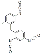4-[(5-이소시아네이토-2-메틸페닐)메틸]-m-페닐렌디이소시아네이트 구조식 이미지